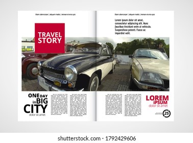 Brochure, ebook or presentation mockup ready for use, vector mockup