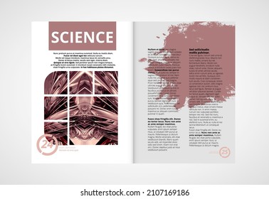 Brochure, ebook or presentation mockup with technology subject ready for use, vector illustration easy to editable