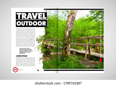 Brochure, ebook or presentation ready for use, vector illustration easy to editable