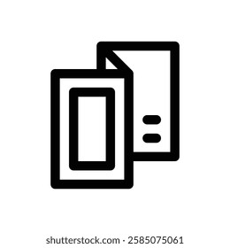Brochure. Editable stroke vector icon.