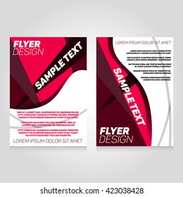 Brochure flier design template. Vector concert poster illustration. Leaflet cover layout in A4 size.