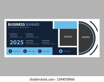 brochure flyer banner design horizontal template vector, modern publication.