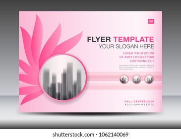 Brochure flyer for cosmetics, Banner design Template vector illustration, Billboard, display, advertisement layout, poster, card, web page, Cover, magazine ads, annual report, catalog, backdrop, A4