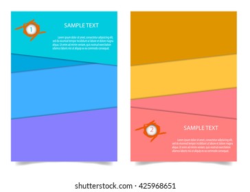 Brochure Flyer design Layout template in A4 size.  Brochure, leaflet, flyer, poster template, vector illustration.