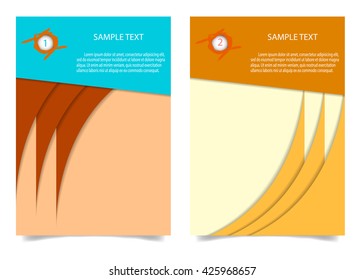 Brochure Flyer design Layout template in A4 size.  Brochure, leaflet, flyer, poster template, vector illustration.