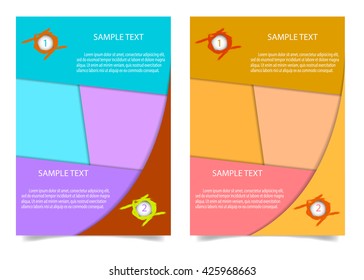 Brochure Flyer design Layout template in A4 size.  Brochure, leaflet, flyer, poster template, vector illustration.