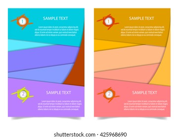 Brochure Flyer design Layout template in A4 size.  Brochure, leaflet, flyer, poster template, vector illustration.