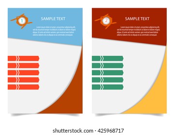 Brochure Flyer design Layout template in A4 size.  Brochure, leaflet, flyer, poster template, vector illustration.