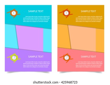 Brochure Flyer design Layout template in A4 size.  Brochure, leaflet, flyer, poster template, vector illustration.