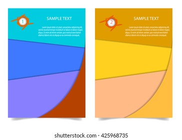 Brochure Flyer design Layout template in A4 size.  Brochure, leaflet, flyer, poster template, vector illustration.