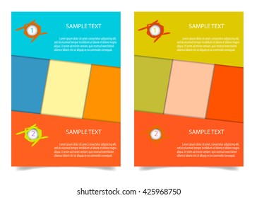 Brochure Flyer design Layout template in A4 size.  Brochure, leaflet, flyer, poster template, vector illustration.
