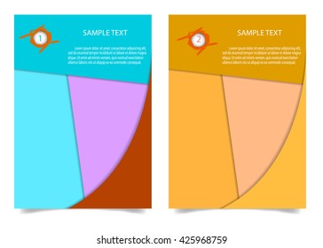 Brochure Flyer design Layout template in A4 size.  Brochure, leaflet, flyer, poster template, vector illustration.