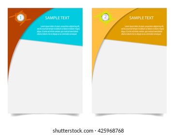 Brochure Flyer design Layout template in A4 size.  Brochure, leaflet, flyer, poster template, vector illustration.