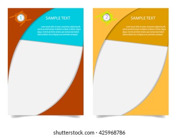 Brochure Flyer design Layout template in A4 size.  Brochure, leaflet, flyer, poster template, vector illustration.