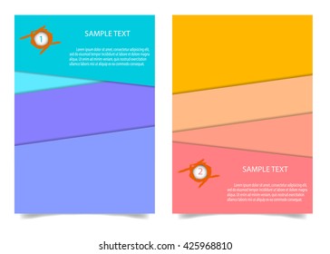 Brochure Flyer design Layout template in A4 size.  Brochure, leaflet, flyer, poster template, vector illustration.