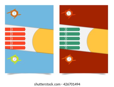Brochure Flyer design Layout template in A4 size.  Brochure, leaflet, flyer, poster template, vector illustration.