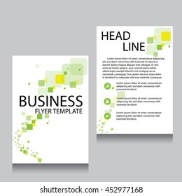 Brochure Flyer design Layout template, Front page and back page, templates, website, Editable vector illustration, Abstract background, A4