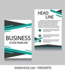 Brochure Flyer design Layout template, Front page and back page, templates, website, Editable vector illustration, Abstract background, A4.