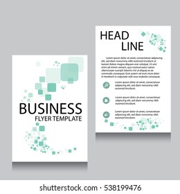 Brochure Flyer design Layout template, Front page and back page, templates, website, Editable vector illustration, Abstract background, A4.