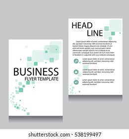 Brochure Flyer design Layout template, Front page and back page, templates, website, Editable vector illustration, Abstract background, A4.