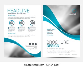 Brochure or flyer design template background.