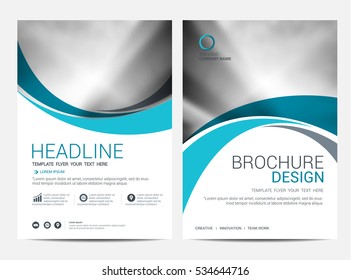 Brochure or flyer design template background.