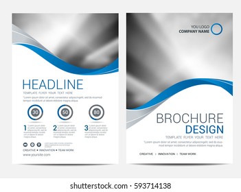 Brochure or flyer design template background