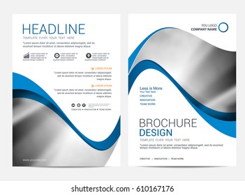 Brochure or flyer design template background
