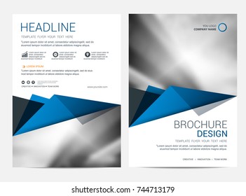 Brochure or flyer design template background