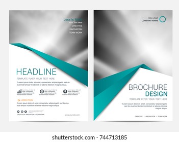 Brochure or flyer design template background