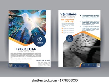 brochure flyer design template. Leaflet cover presentation abstract background for business, magazines, posters,
booklets, banners. Layout in A4 size. Easily editable vector format.