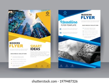 brochure flyer design template. Leaflet cover presentation abstract background for business, magazines, posters,
booklets, banners. Layout in A4 size. Easily editable vector format.