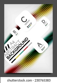 Brochure, flyer design template, modern business web online layout