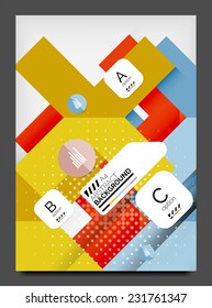 Folleto, plantilla de diseño de volante, diseño en línea de la web de negocios moderna