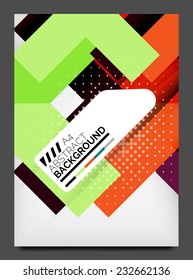 Brochure, flyer design template, modern business web online layout