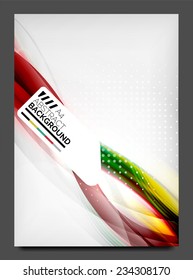 Brochure, flyer design template, modern business web online layout