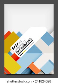 Brochure, flyer design template, modern business web online layout