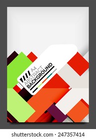 Brochure, flyer design template, modern business web online layout