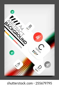 Brochure, flyer design template, modern business web online layout