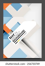 Brochure, flyer design template, modern business web online layout