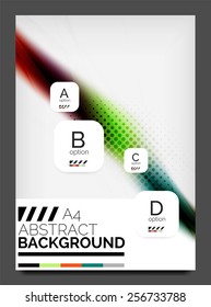 Brochure, flyer design template, modern business web online layout