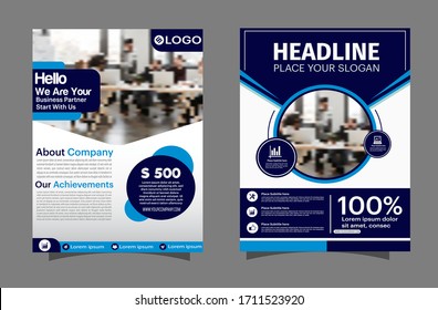 Brochure flyer design template vector, Leaflet abstract flat background, EPS 10

