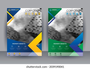 brochure flyer design template vector, Leaflet cover presentation abstract flat background, layout in A4 size
Easily editable vector format.