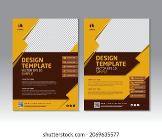 brochure, flyer design template vector design. Layout template in A4 size