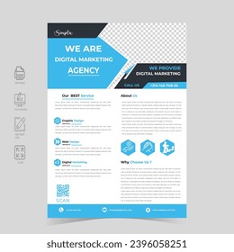 Brochure flyer design template vector, Leaflet, presentation book cover templates, layout in A4 size