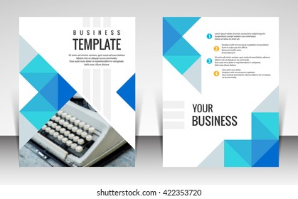 Brochure flyer design template vector
