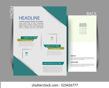 Brochure flyer design template vector, Leaflet cover presentation .