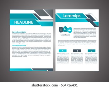 brochure flyer design template vector