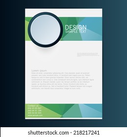 Brochure Flyer design vector template. Eps 10