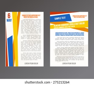 Brochure flyer design vector template.